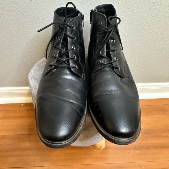 Josef Seibel Jonathan 06 Mens Leather Chukka Lace Up Zip Ankle Boots Size Eu 45 - Picture 2 of 5